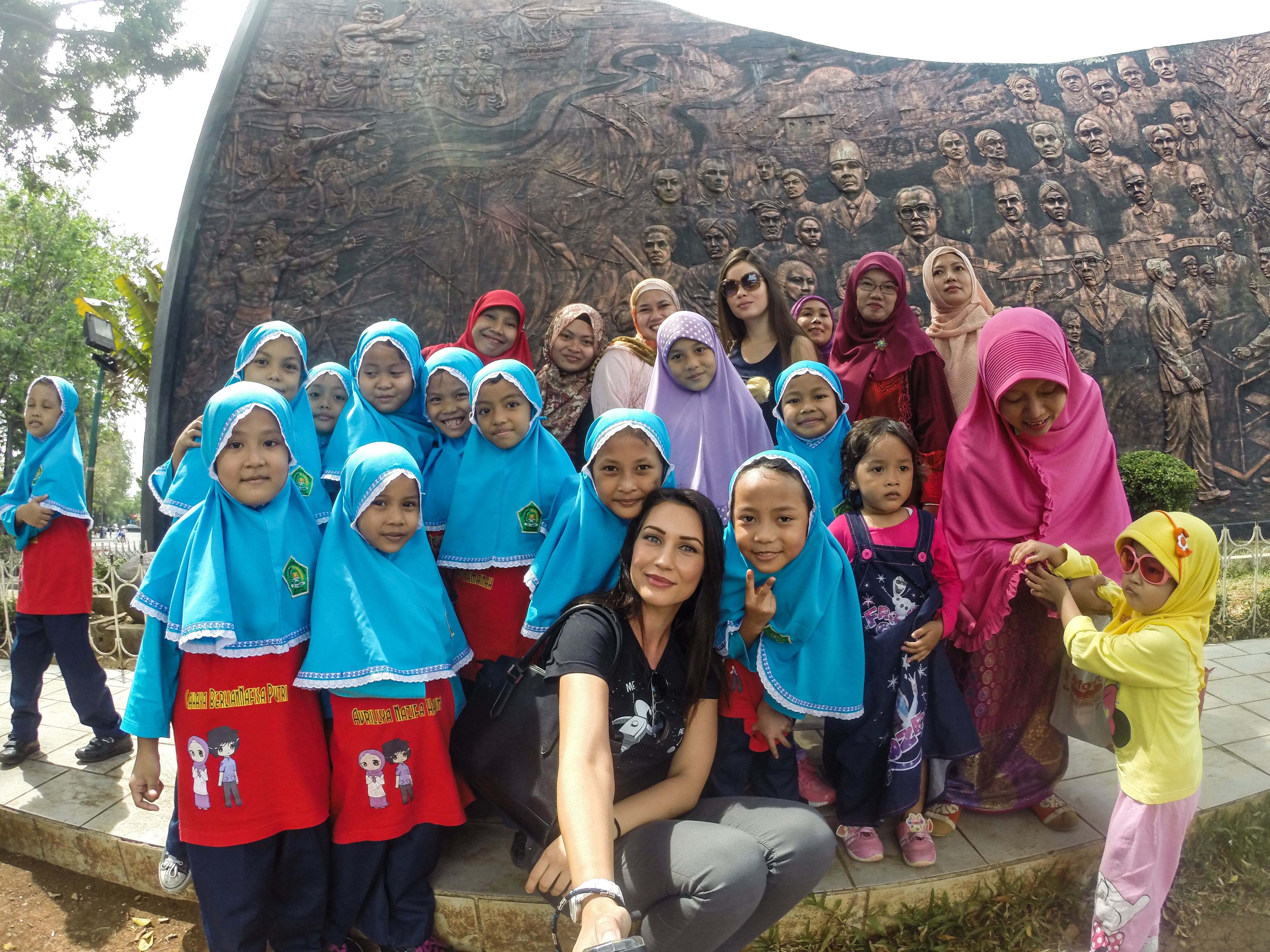 2 cute indonesian kids