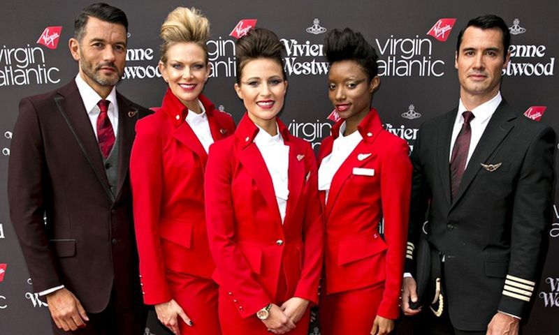 Vivienne Westwood's Virgin Atlantic uniform